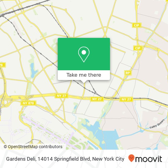 Mapa de Gardens Deli, 14014 Springfield Blvd