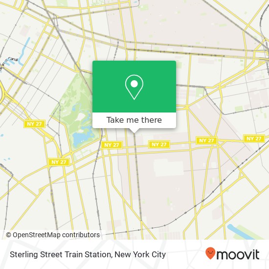Mapa de Sterling Street Train Station