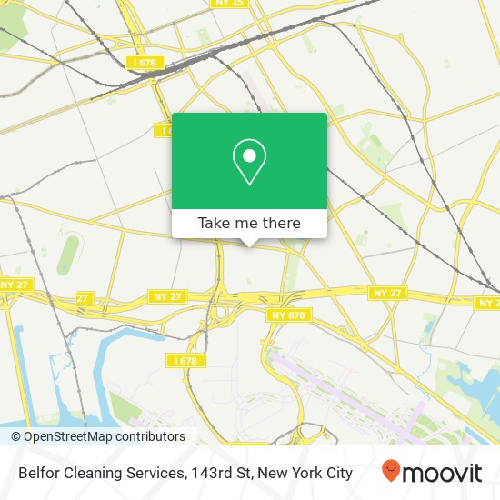 Belfor Cleaning Services, 143rd St map