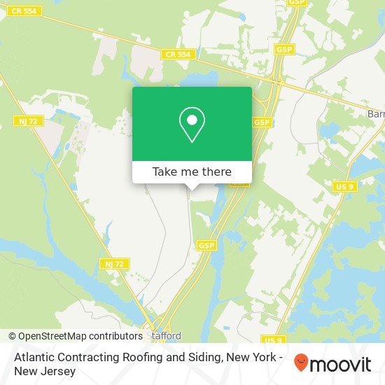 Mapa de Atlantic Contracting Roofing and Siding, Coral Ln