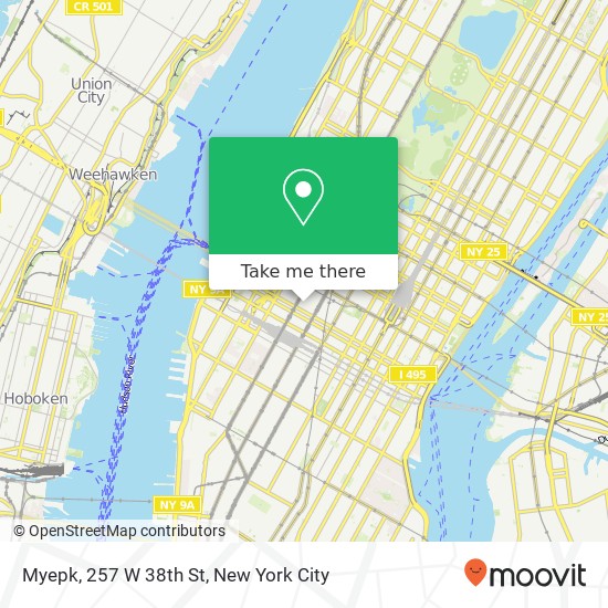 Myepk, 257 W 38th St map