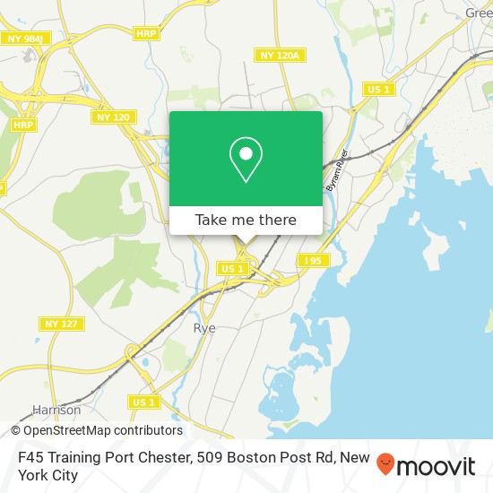Mapa de F45 Training Port Chester, 509 Boston Post Rd