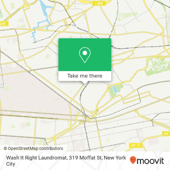 Mapa de Wash It Right Laundromat, 319 Moffat St