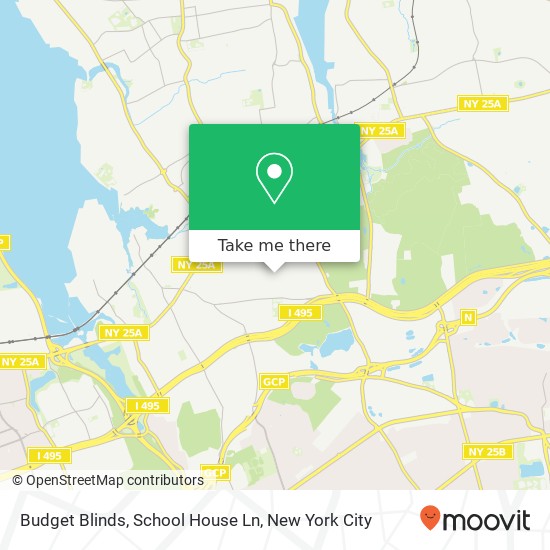 Mapa de Budget Blinds, School House Ln