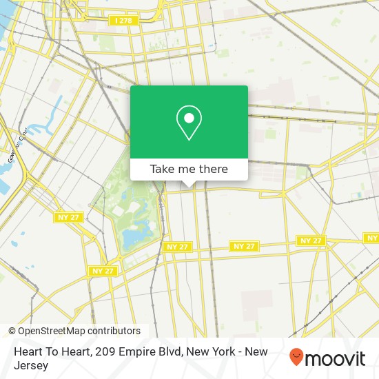 Heart To Heart, 209 Empire Blvd map