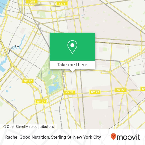 Mapa de Rachel Good Nutrition, Sterling St