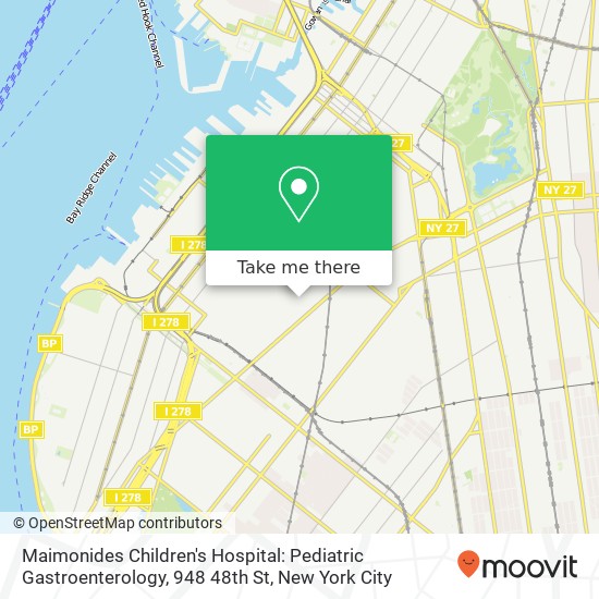 Maimonides Children's Hospital: Pediatric Gastroenterology, 948 48th St map