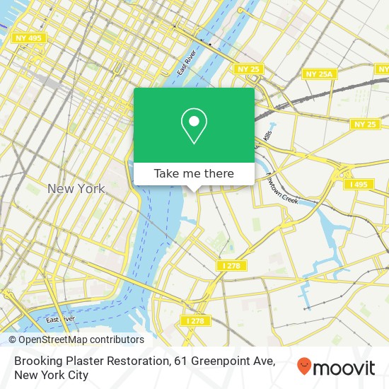 Brooking Plaster Restoration, 61 Greenpoint Ave map