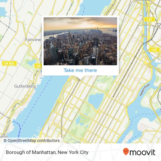 Mapa de Borough of Manhattan