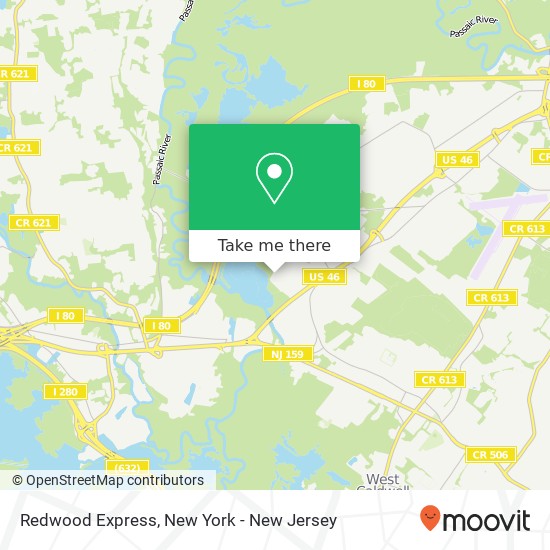 Redwood Express map