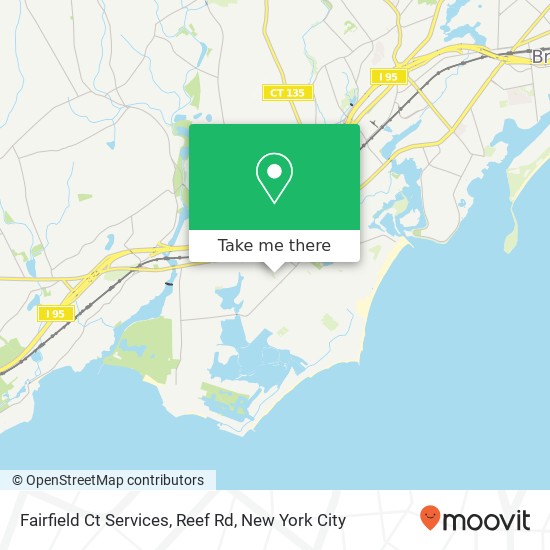 Fairfield Ct Services, Reef Rd map