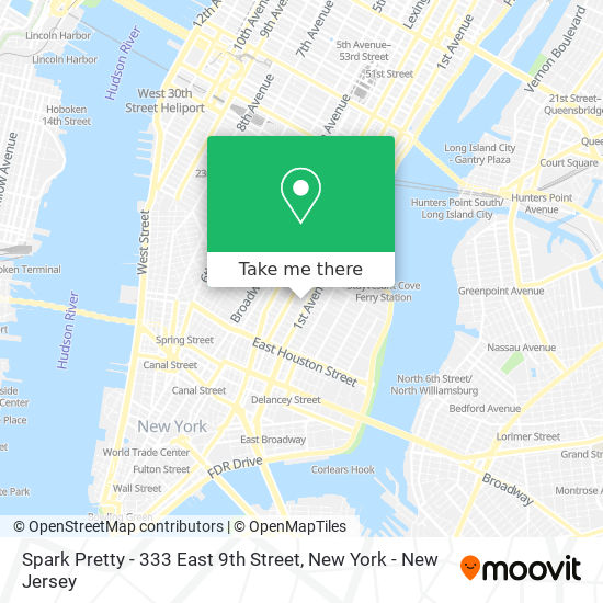 Mapa de Spark Pretty - 333 East 9th Street