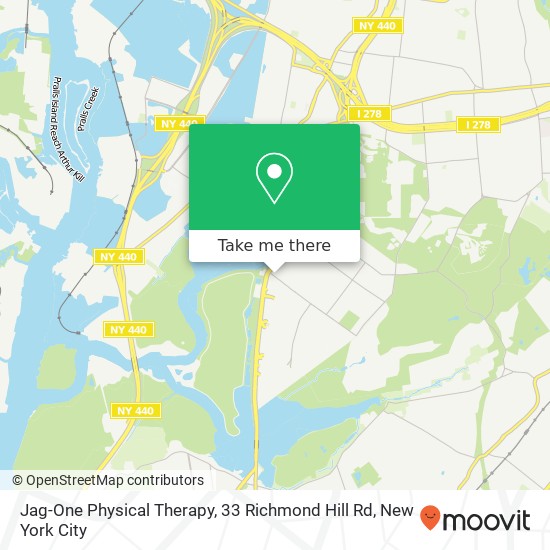 Jag-One Physical Therapy, 33 Richmond Hill Rd map