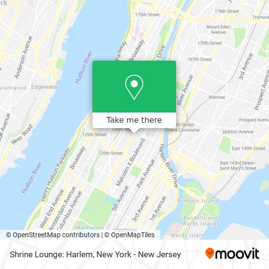Shrine Lounge: Harlem map
