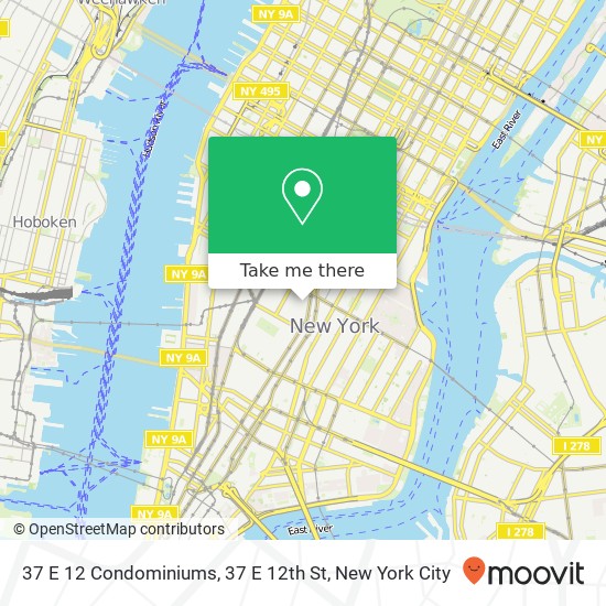 37 E 12 Condominiums, 37 E 12th St map