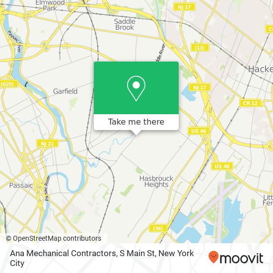 Mapa de Ana Mechanical Contractors, S Main St