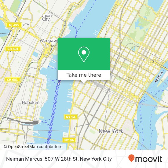 Mapa de Neiman Marcus, 507 W 28th St