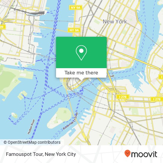 Mapa de Famouspot Tour