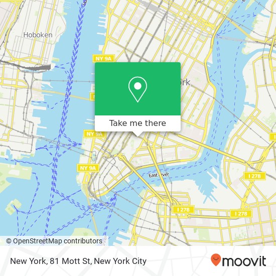 New York, 81 Mott St map