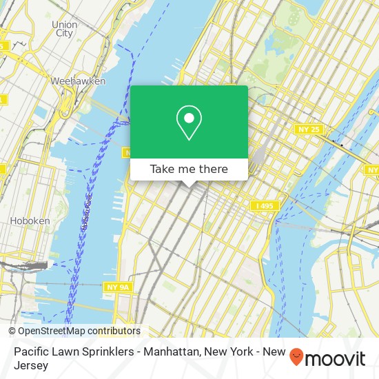 Pacific Lawn Sprinklers - Manhattan map