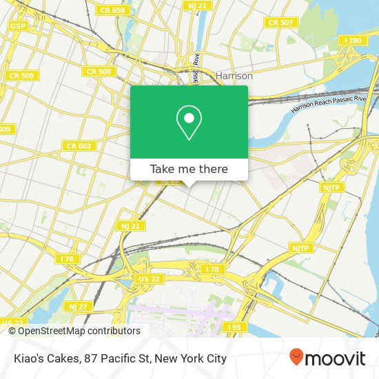 Mapa de Kiao's Cakes, 87 Pacific St