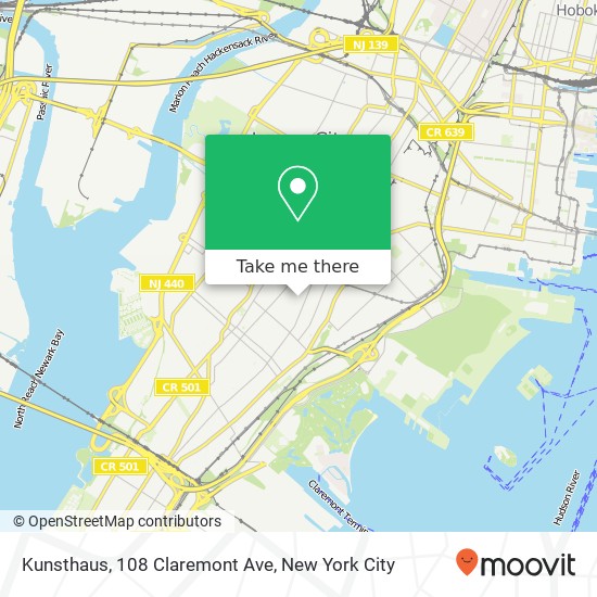 Mapa de Kunsthaus, 108 Claremont Ave