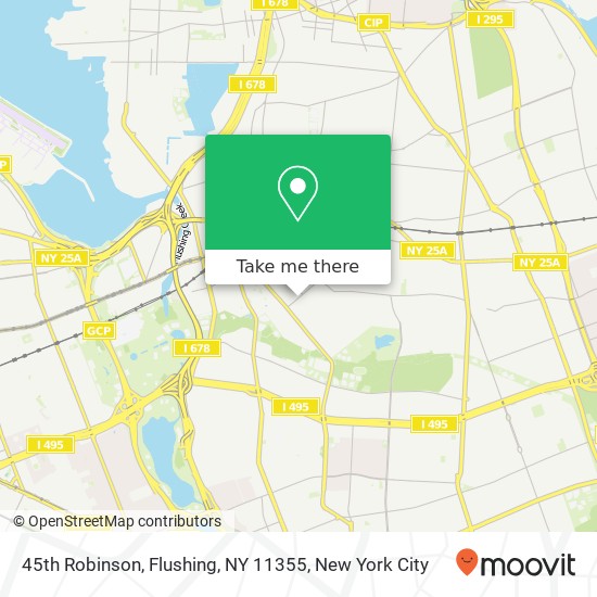 45th Robinson, Flushing, NY 11355 map