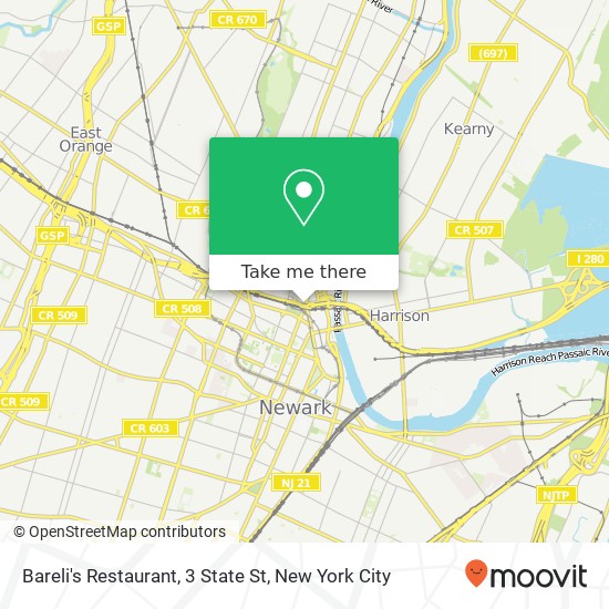 Bareli's Restaurant, 3 State St map