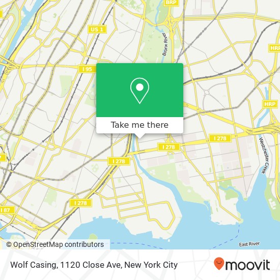 Mapa de Wolf Casing, 1120 Close Ave