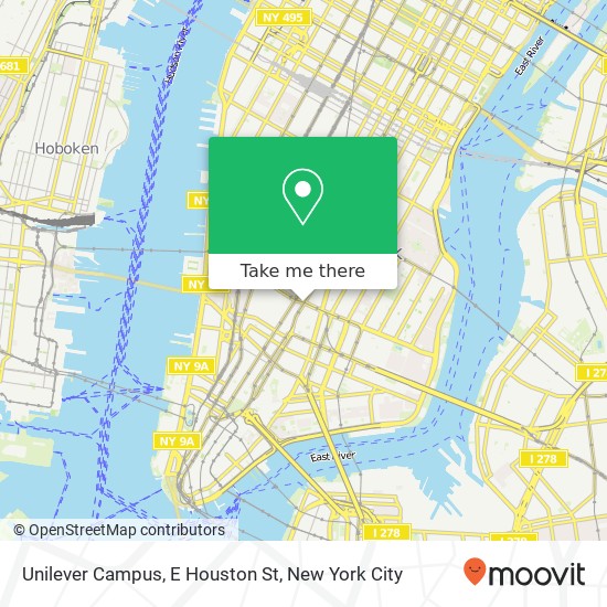 Unilever Campus, E Houston St map