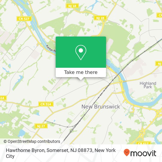Hawthorne Byron, Somerset, NJ 08873 map