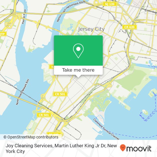 Joy Cleaning Services, Martin Luther King Jr Dr map