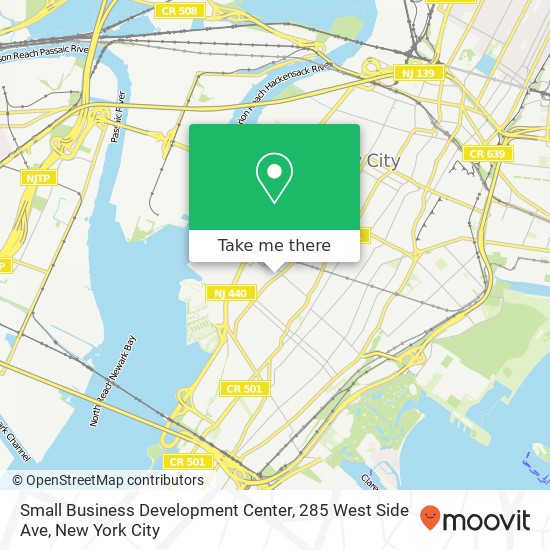 Mapa de Small Business Development Center, 285 West Side Ave