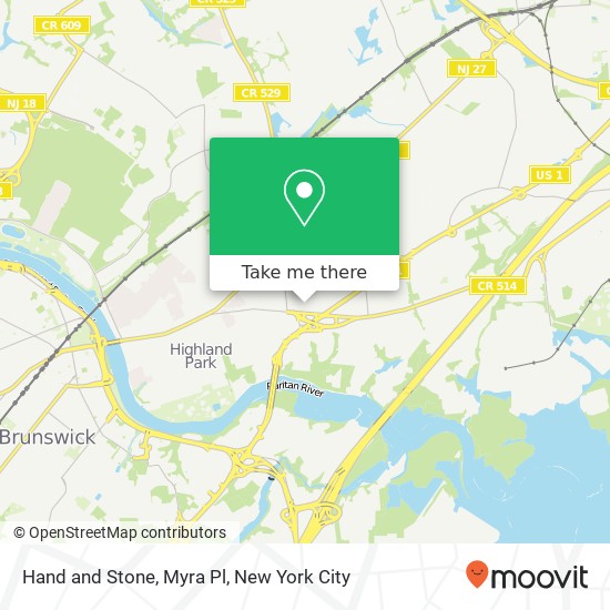 Mapa de Hand and Stone, Myra Pl