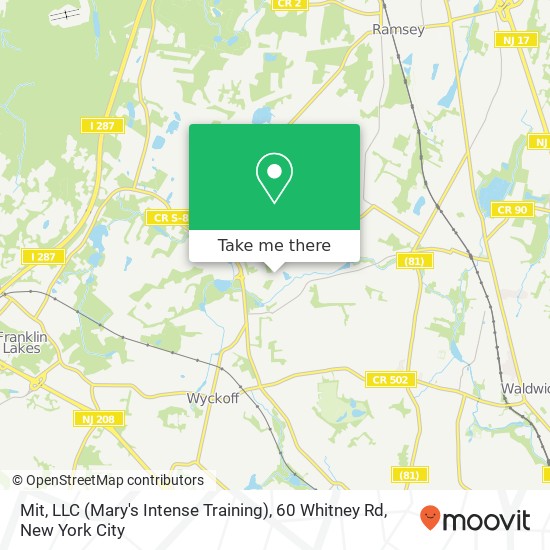 Mit, LLC (Mary's Intense Training), 60 Whitney Rd map