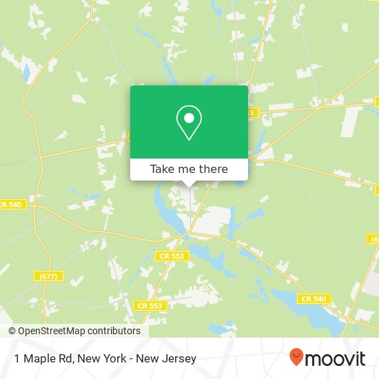 Mapa de 1 Maple Rd, Elmer, NJ 08318