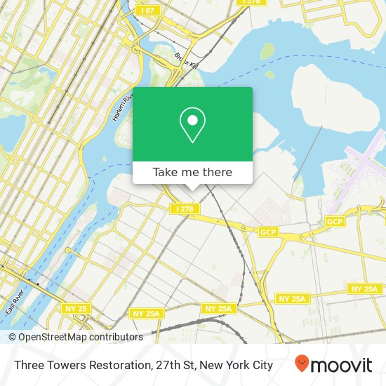 Mapa de Three Towers Restoration, 27th St