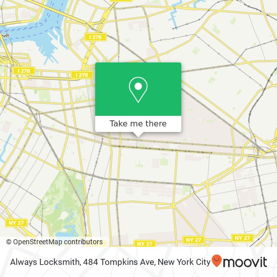 Always Locksmith, 484 Tompkins Ave map