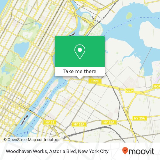 Mapa de Woodhaven Works, Astoria Blvd