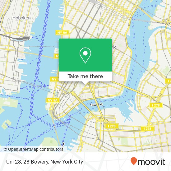 Mapa de Uni 28, 28 Bowery