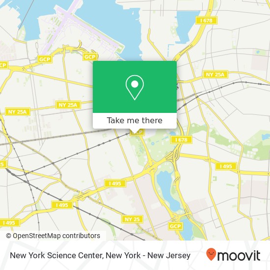 New York Science Center map