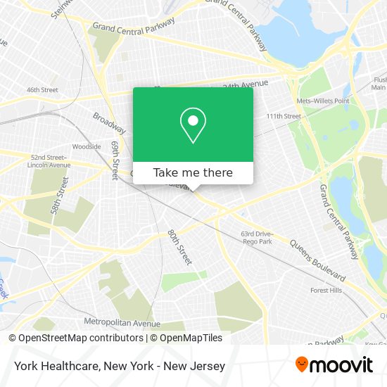 York Healthcare map