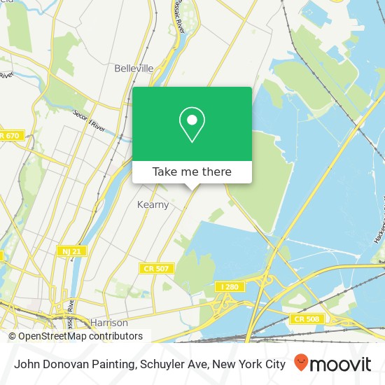 Mapa de John Donovan Painting, Schuyler Ave