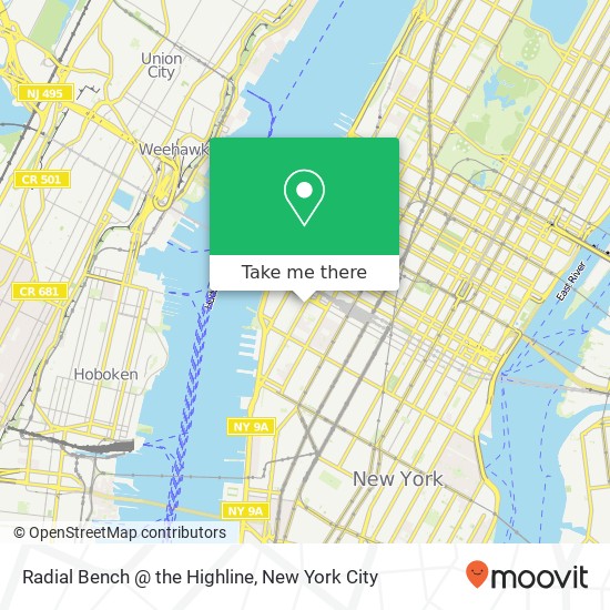 Mapa de Radial Bench @ the Highline