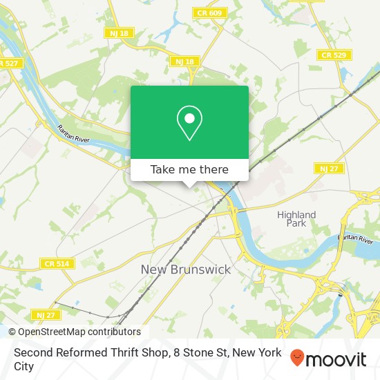 Mapa de Second Reformed Thrift Shop, 8 Stone St