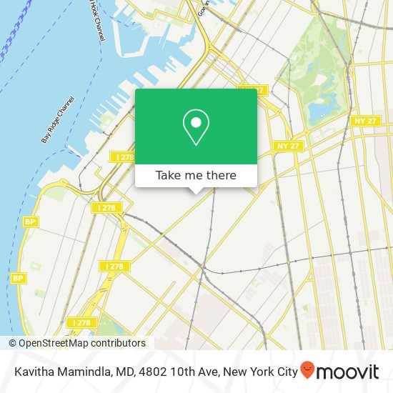 Mapa de Kavitha Mamindla, MD, 4802 10th Ave