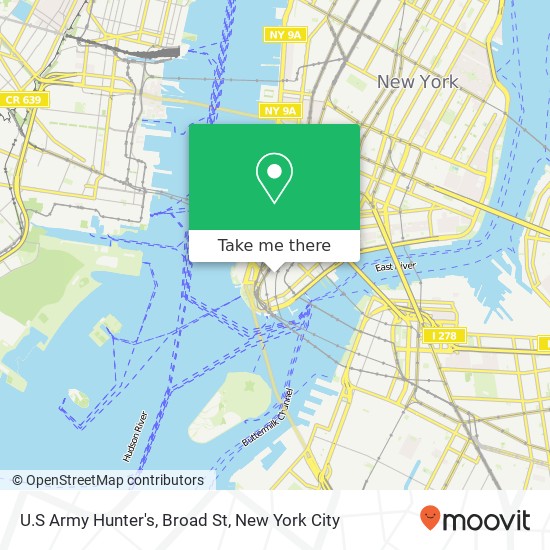 U.S Army Hunter's, Broad St map