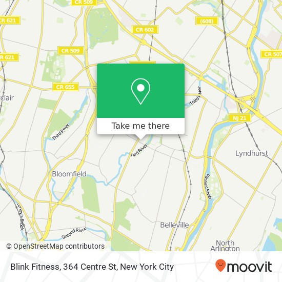 Blink Fitness, 364 Centre St map