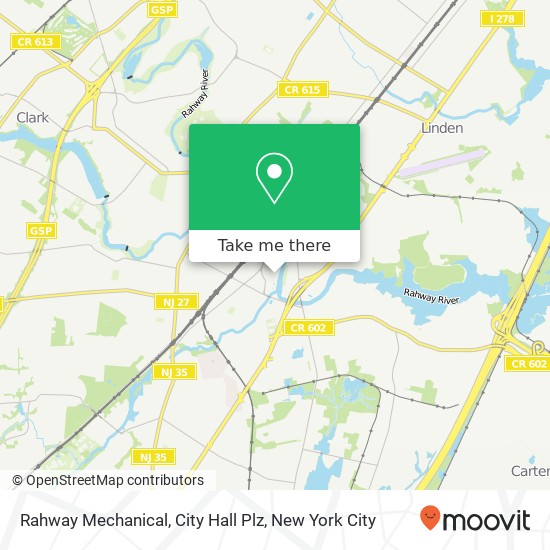 Mapa de Rahway Mechanical, City Hall Plz