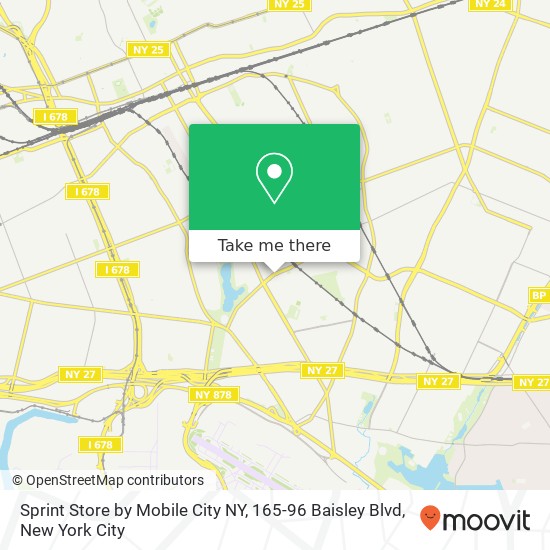 Mapa de Sprint Store by Mobile City NY, 165-96 Baisley Blvd